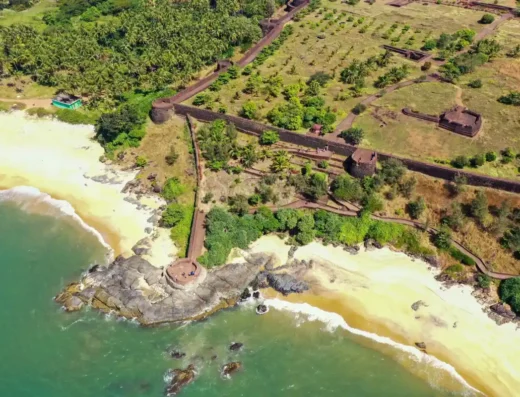 Bekal Beach with the historic Bekal Fort in the background