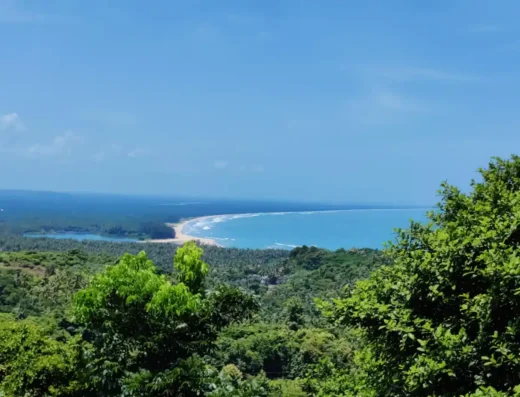 Scenic view of Ezhimala Hill overlooking the coast