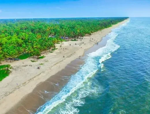 Peaceful Marari Beach in Mararikulam, Kerala