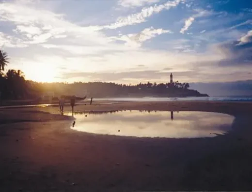 Hawa beach Kovalam Golden sands of Hawa Beach in Kerala